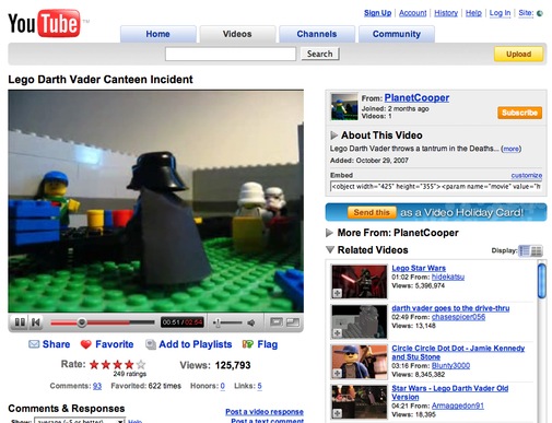 Lego Darth Vader Canteen Incident